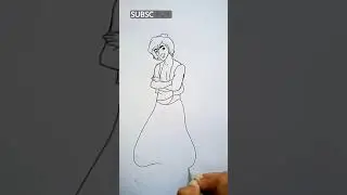 Aladdin Drawing - Easy Aladdin Drawing - How to Draw Aladdin Character #shorts