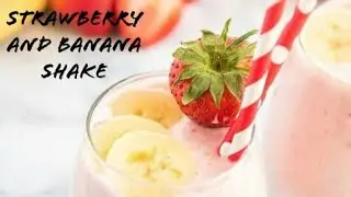 Strawberry with banana milk shake Recipe with Junaid parvez | Cooking food with Junaid