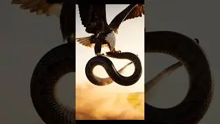 Eagle vs Snake attack #youtubeshorts #wildlife #short #shorts