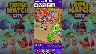 Triple Match City Level 286 (Hard Level) - Find hidden objects