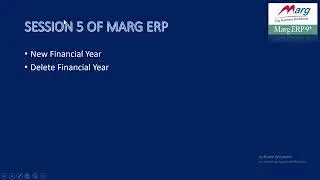 How to Create New Financial Year in Marg Software in Hindi / How to Delete Financial Year in Marg #5