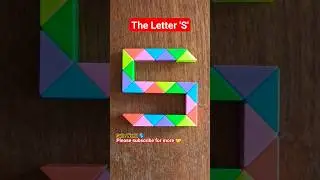 Snake cube puzzle Letter S | Snake cube pattern #shorts