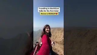 Travelling to NorthEast India for the first time! Welcome to Meghalaya #ytshorts #meghalaya