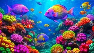 The Best 4K Aquarium - Dive Into The Mesmerizing Underwater Realm, Sea Jellyfish, Coral Reefs. #76
