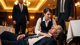 Kelnerka odwróciła się gdy szef mafii upadł. Szepnął 
