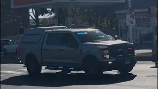 Connecticut Department of Environmental and Energy Protection (DEEP) Pickup responding with Howler