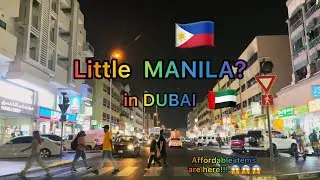 Little MANILA in DUBAI (4K HD) | Driving Tour in Busy Streets of Al Satwa | Old Dubai 🇦🇪