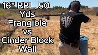223 Frangible Ammunition vs Kevlar and Cinder Block Wall