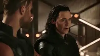 Thanos Ship Arrival.Thor Ragnarok. End Credit Scene