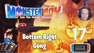Bottom Right Gong in the Volcano Monster Boy and the Cursed Kingdom Part 17 - Nintendo Switch