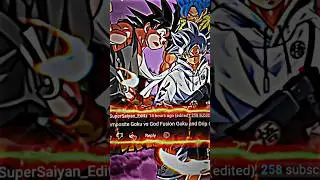 Composite Goku Vs God Fusion Goku & Drip Goku