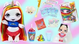 Unicorn Family Gets Poopsie LOL Surprise Unicorn Slime Under Wraps