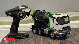 Review Siêu Phẩm Mô Hình Xe Trộn Bê Tông Mercedes Benz Actros RC !!!