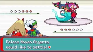 Pokemon Emerald Horizons - Rematch vs Palace Maven Argenta (Random Moves, Postgame)