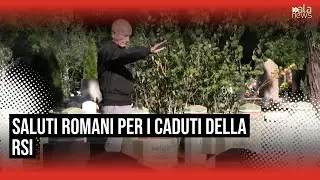 Milano, saluti romani alla commemorazione dei caduti della Repubblica Sociale Italiana