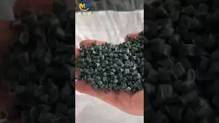 Plastic strand pelletizing line makes pellets from all plastic flakes scraps #machine #recycling