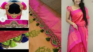 20+ saree tassel designs/saree kachu new designs/saree Honda new designs