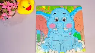 HOW TO SOLVE A PUZZLE | AN ELEPHANT PUZZLE | FOREST ANIMAL PUZZLE | ADAJO PUZZLE WORLD