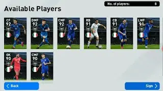 ITALY National Team Selection Pack Opening |Pes 2020 Mobile|