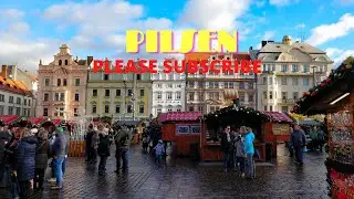 walking in pilsen czech republic 4k. 60fps trip