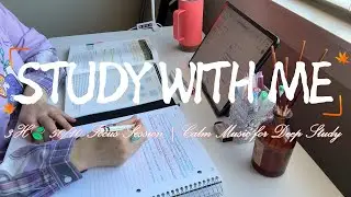 Study With Me 3 Hours | 50/10 Focus Session | Calm Study Music | Steady Progress