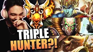 WE PICKED 3 HUNTERS IN GM RANKED JOUST? - Smite