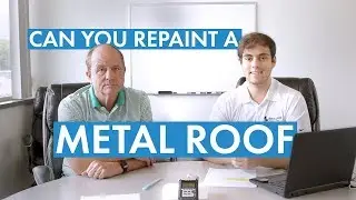 Можно ли перекрасить металлическую крышу?
