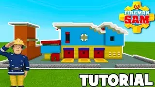 Minecraft Tutorial: How To Make Fireman Sams Firehouse 