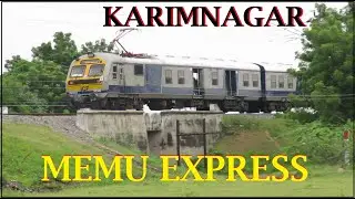 High Speed MEMU Express || Karimnagar to Sirpur Kaghaznagar MEMU Express Train || INDIAN RAILWAYS