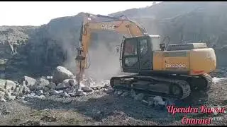 Case CX220C  machine work with bucket attachment and work with rock breaker attachment