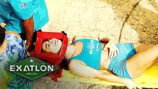 Liliana sufre crítico accidente en Exatlón. | Avance Exatlón México 2022
