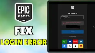 *NEW* How To Fix Epic Games Login Error &lsquo;Can&rsquo;t Log In&rsquo; - Fix Epic Games Launcher Login Loop Error