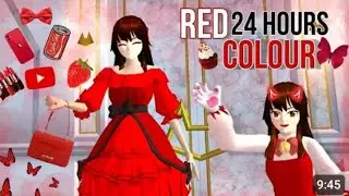 Using only red colours thing 24 hours 🍓 Hindi animated video red &hearts;️colour challenge