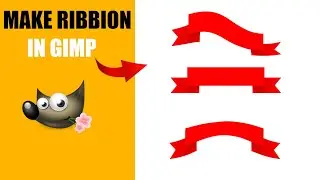 How to Make Ribbon Design in GIMP | Professional Banner & Ribbon Tutorial