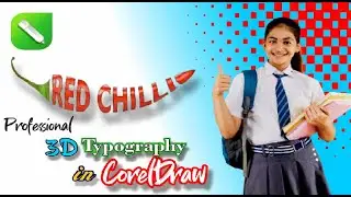Professional 3D Typography in CorelDRAW🔥#typography #illustrator #mrhowsenior