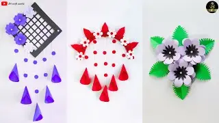3 Easy & Quick Wall Hanging Craft Ideas / Unique Paper Wall mate / A4 Paper Crafts / CardBoard Reuse