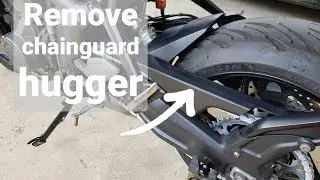 วิธีถอดบังโซ่ Triumph Trident 660 (Remove Chainguard)