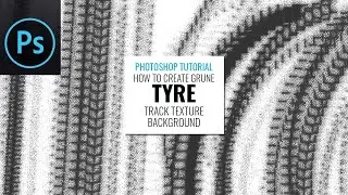 Photoshop Tutorial: How to Create Tyre Texture Background in Adobe Photoshop @AllFreePik