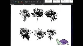 dingbat glyph flowers in word