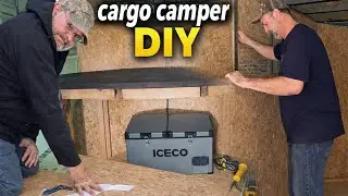 Barn Wood Kitchen in a Cargo Trailer? / Camper Conversion ep.2 #diy #camping