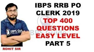 TOP 400 QUESTIONS - IBPS RRB PO & CLERK 2019 - REASONING - PART 5