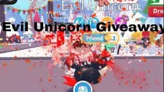 Evil Unicorn Giveaway at 1000 subscribers! (ItsWinterWilson) #evilunicorn #giveaway #adoptme 