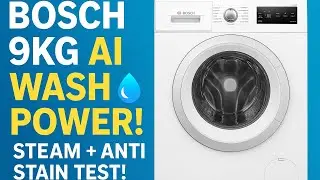 Bosch 9kg 5 Star Front Load Washing Machine | AI Active Water Plus | Anti Stain