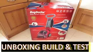 Rug Doctor Portable Deep Cleaner Unboxing, full build and results!