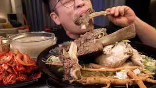 SUB_Я сам сделал мукбанг с куриными белыми суками. Вкусная еда Легендарный мукбанг