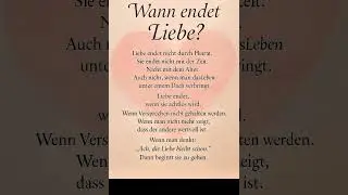 Liebe endet nicht pl&ouml;tzlich &ndash;sie geht leise. #liebe #zitate #beziehung #romantik #gef&uuml;hle #emotionen