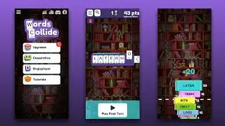 Words Collide (by Lamington Games) - free offline word puzzle game for Android and iOS - gameplay.