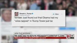 FBI asks DOJ to refute president's wiretap claims
