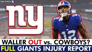 MAJOR Giants Injury News: Darren Waller QUESTIONABLE Week 1 vs. Cowboys + FULL Giants Injury Report