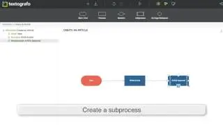 How to create nested subprocess in textografo